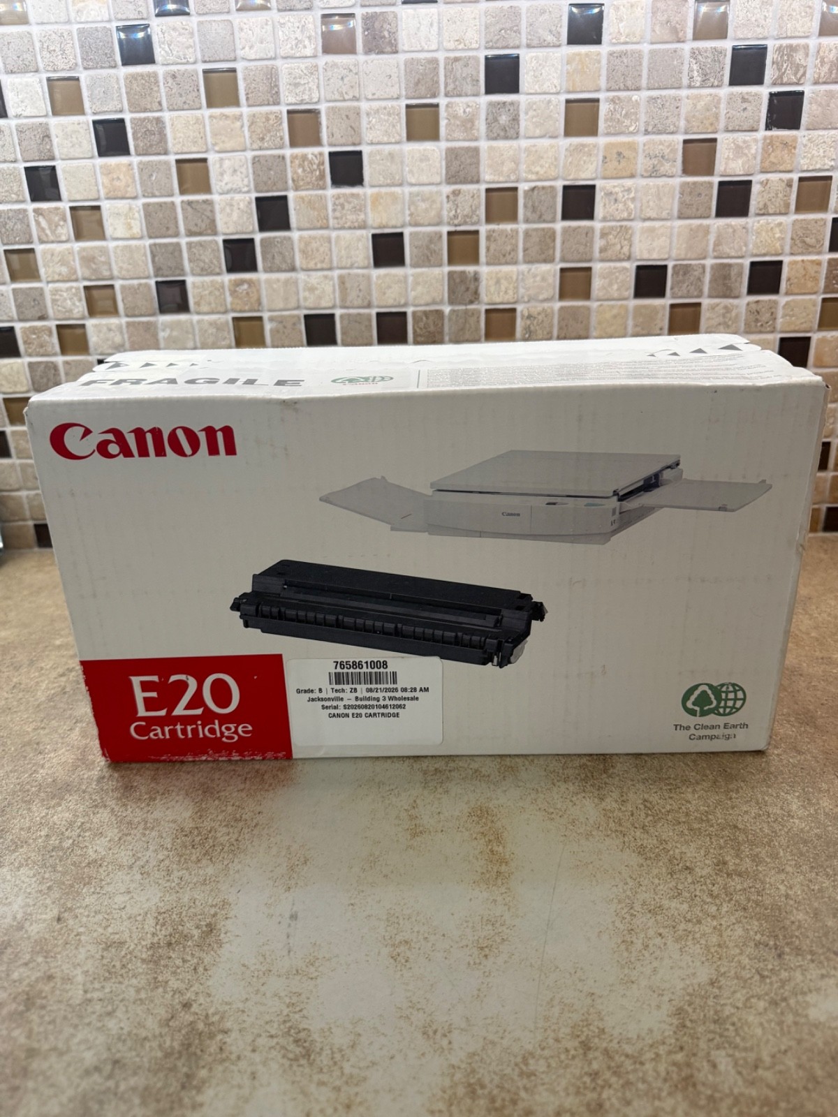 Canon E20 Genuine Black Toner Cartridge 1492A002 Original OEM