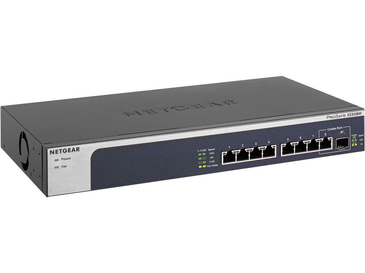 NETGEAR 8-port 10-Gigabit / Multi-Gigabit Ethernet Unmanaged Switch with 1 SFP+