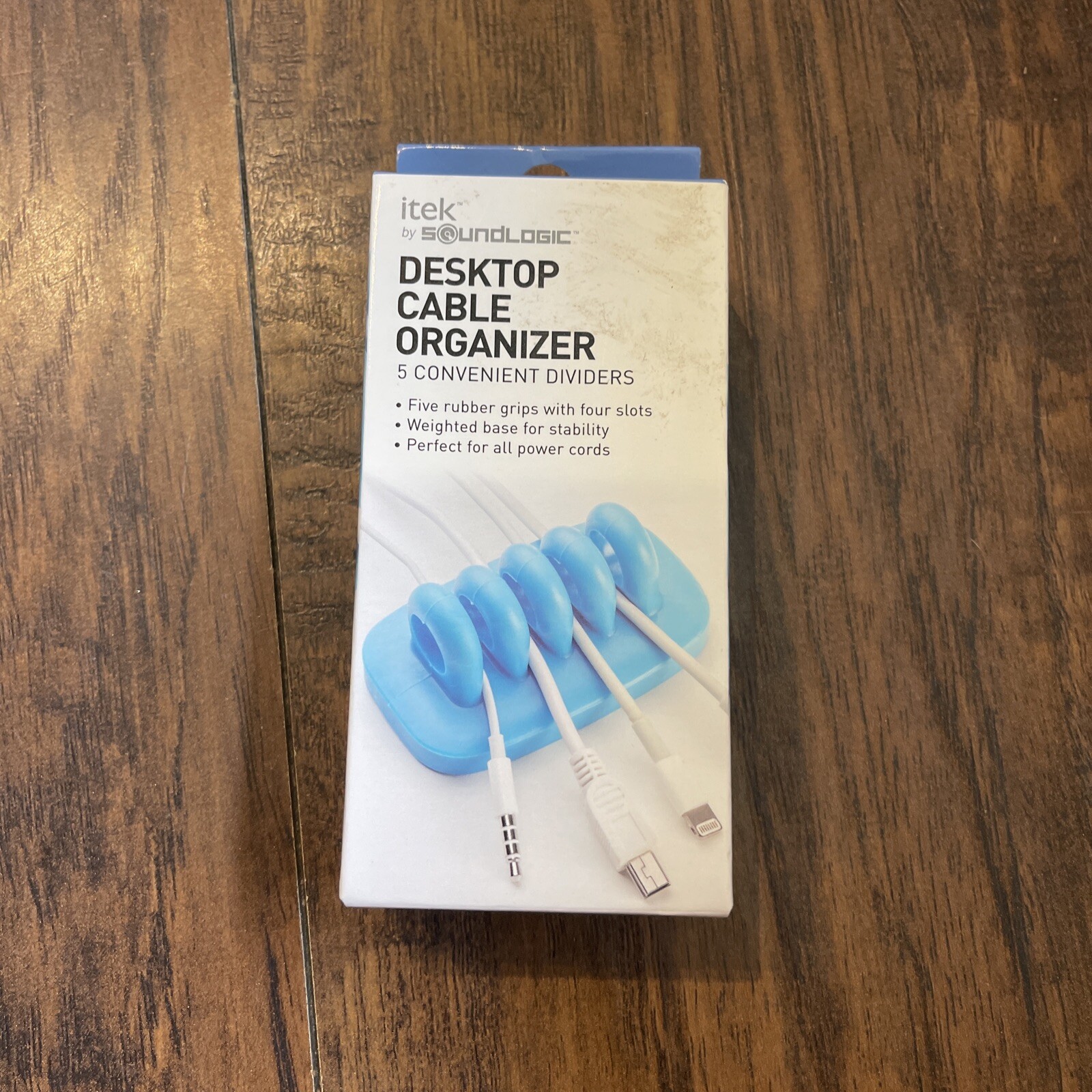 Itek Heavy Weighted Desktop Organizer, Blue