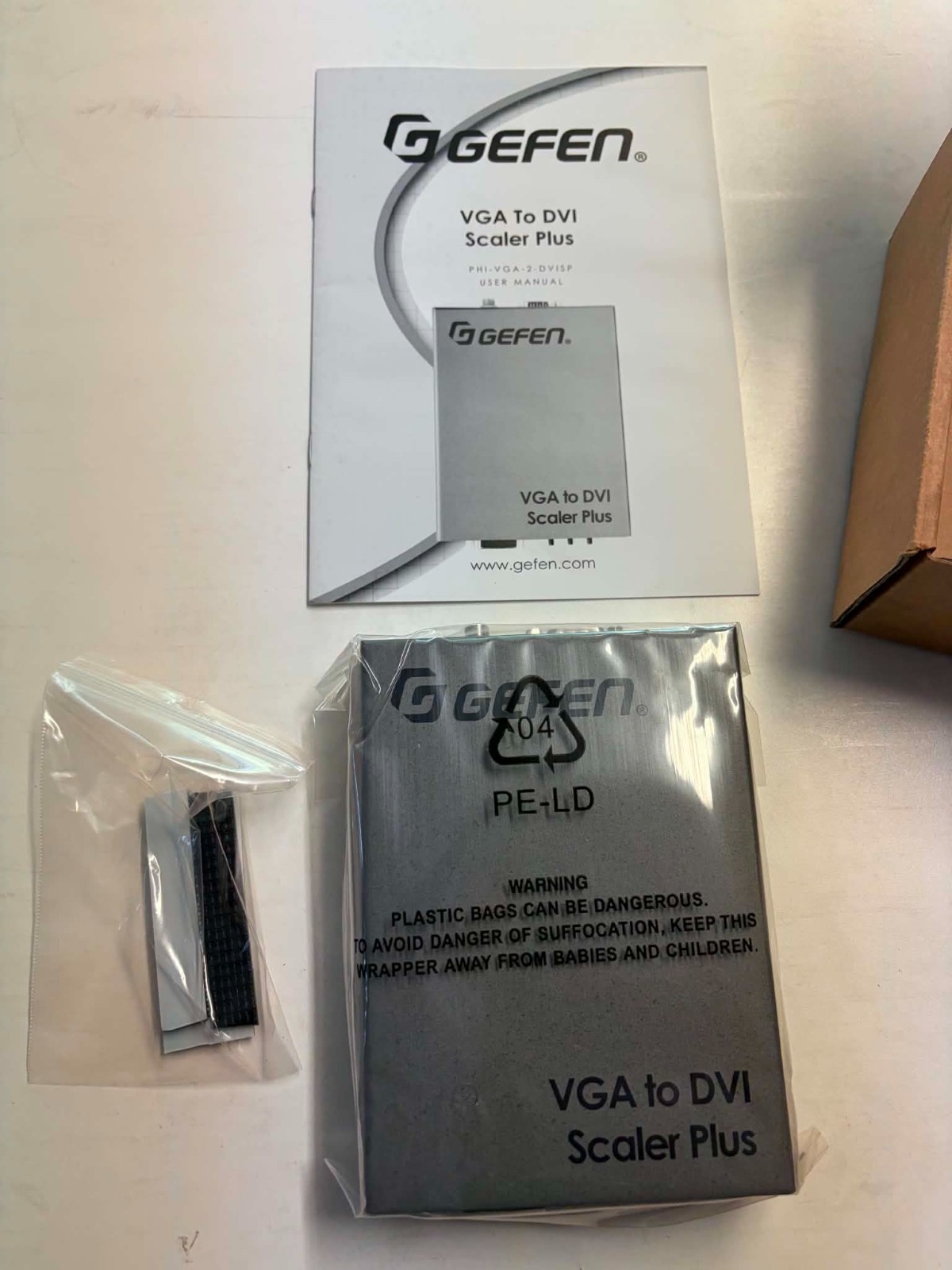 New Gefen PHI-VGA-2-DVISP VGA to DVI Scaler Plus AV Adapter Converter