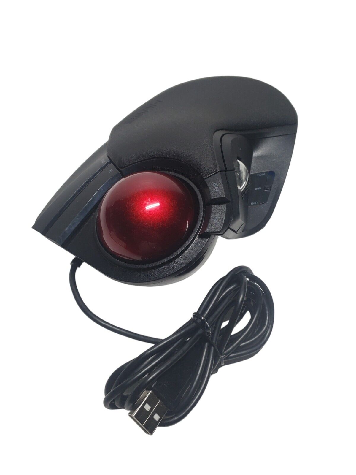 ELECOM Trackball Mouse Wired 8 Button M-HT1URBK Black