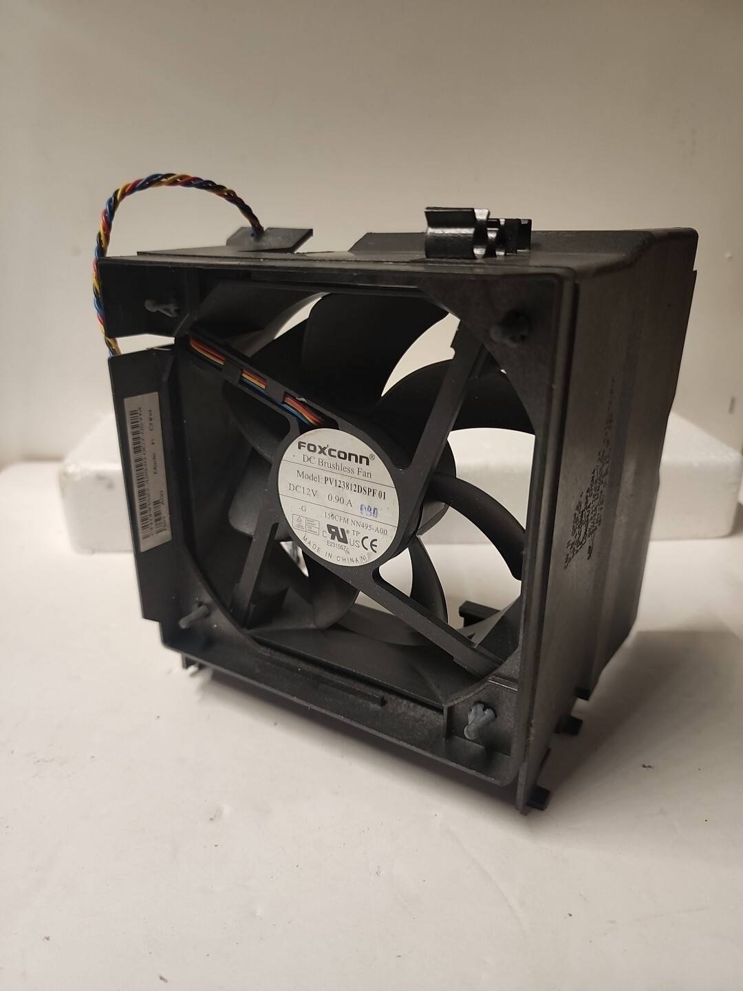 Dell Optiplex Tower Fan & Shroud Model:PV123812DSPF DC 12V 0.90A Foxconn G9096
