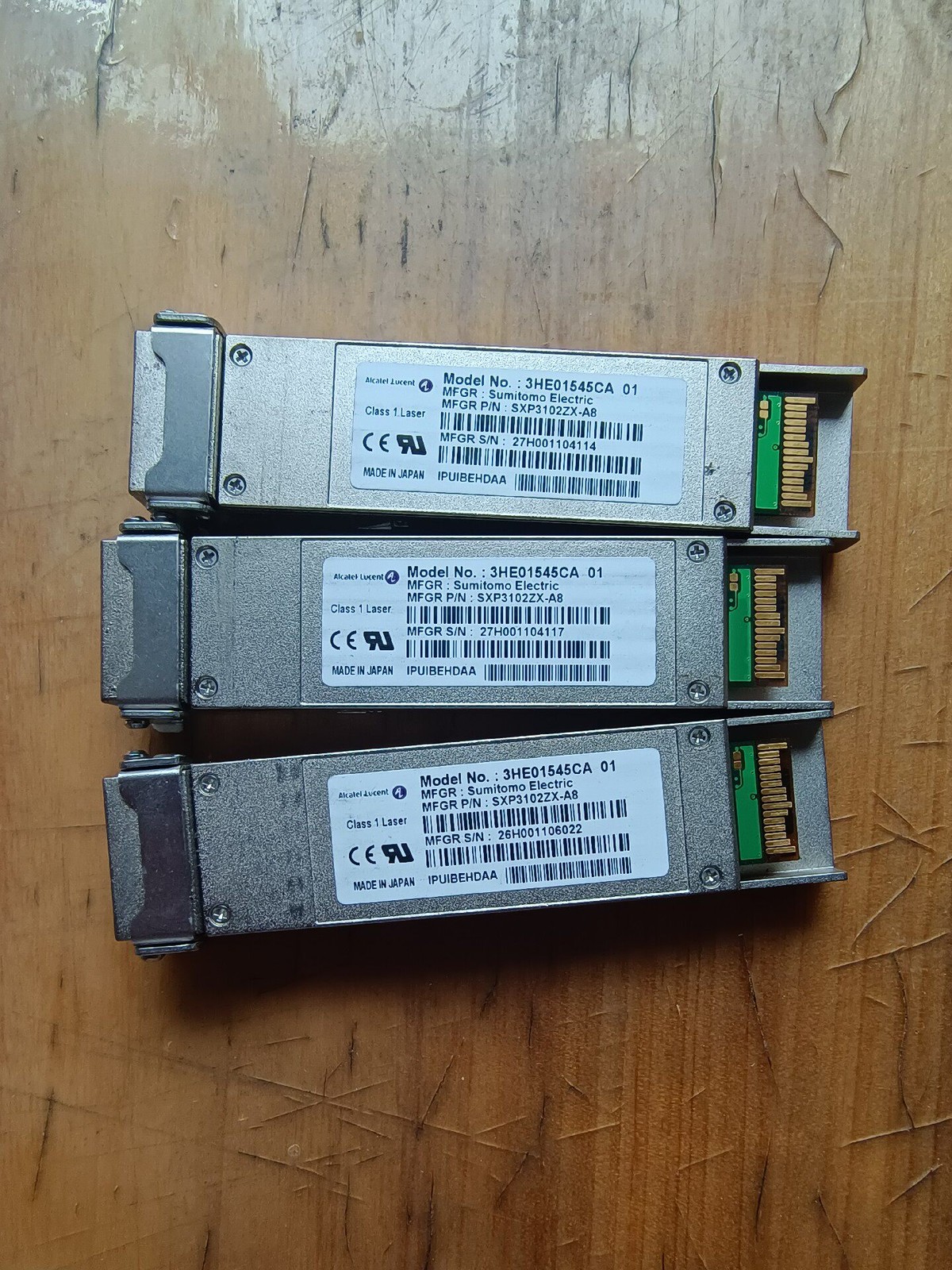 1PC Alcatel-Lucent 10GBASE-ZR XFP-10GE 80km 1550nm 3HE01545CA AA01 IPUIBEHDAA