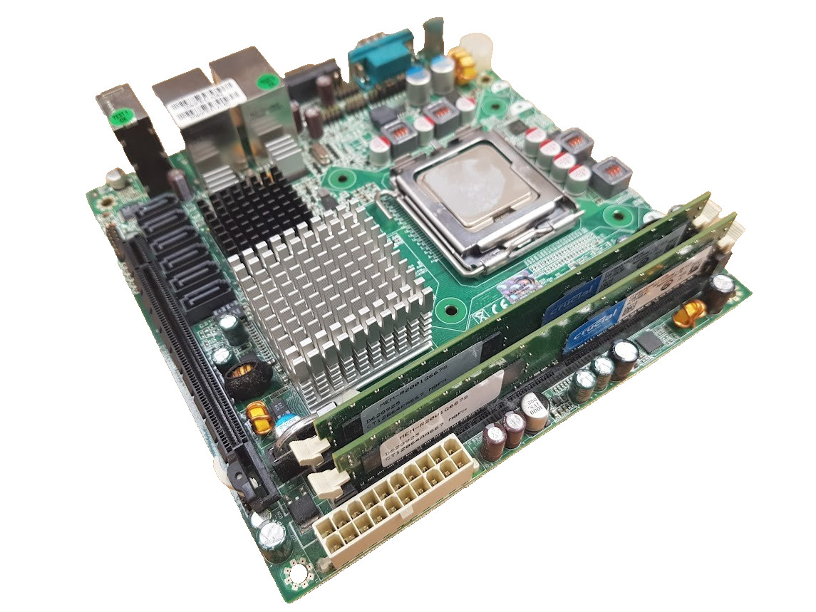 Portwell WADE-8656 Industrial Mini-ITX Motherboard With 2GB Crucial Memory