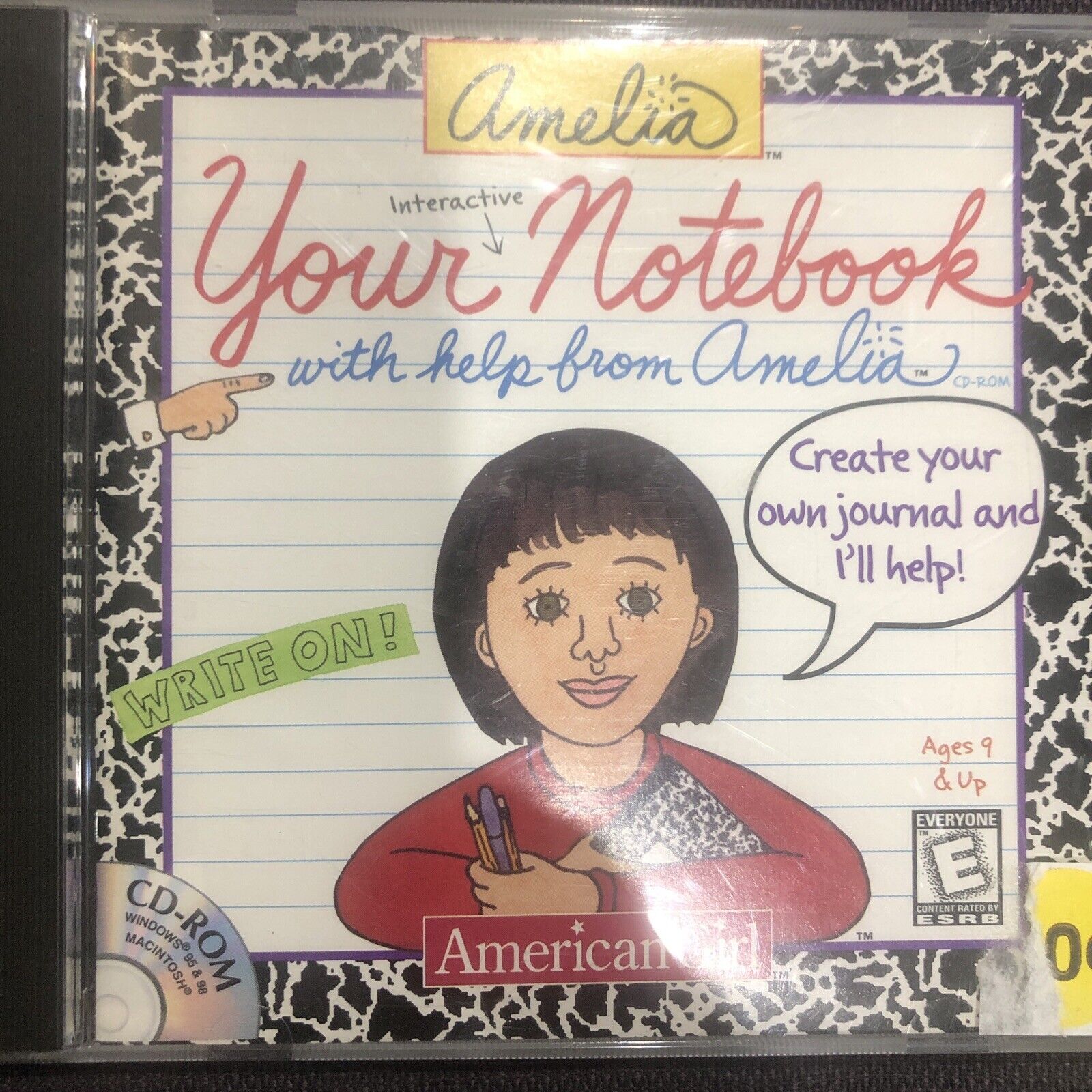 Amelia Your Notebook America Girl Cd Rom 