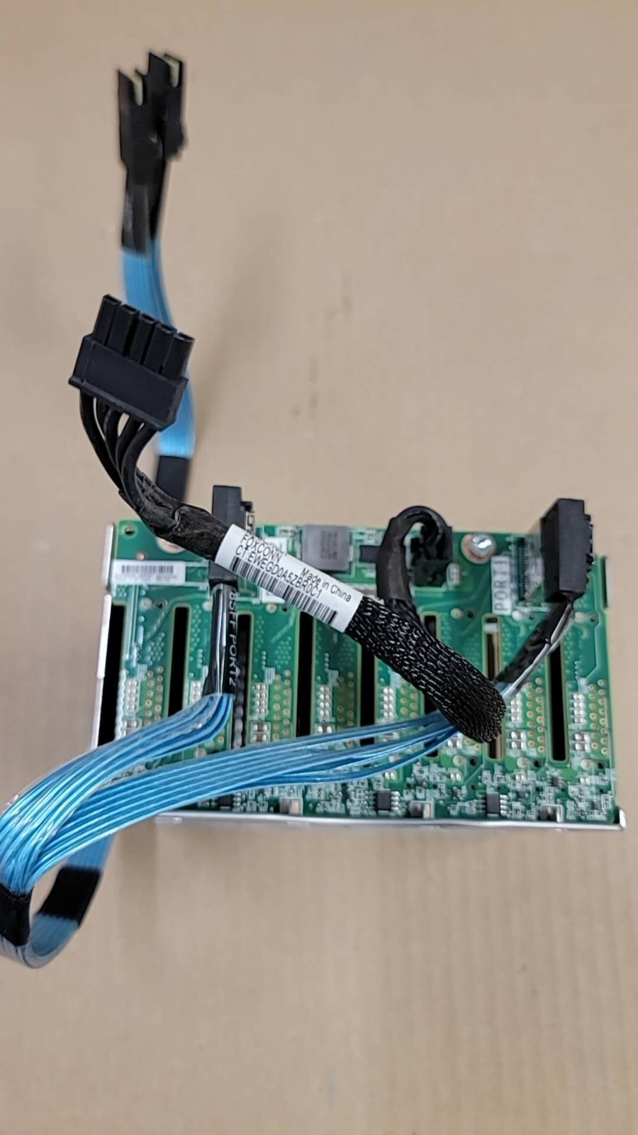 HP DL380G10 8SFF hard drive cage 871388-001 766957-001 W/board 832305-002 PWcabl
