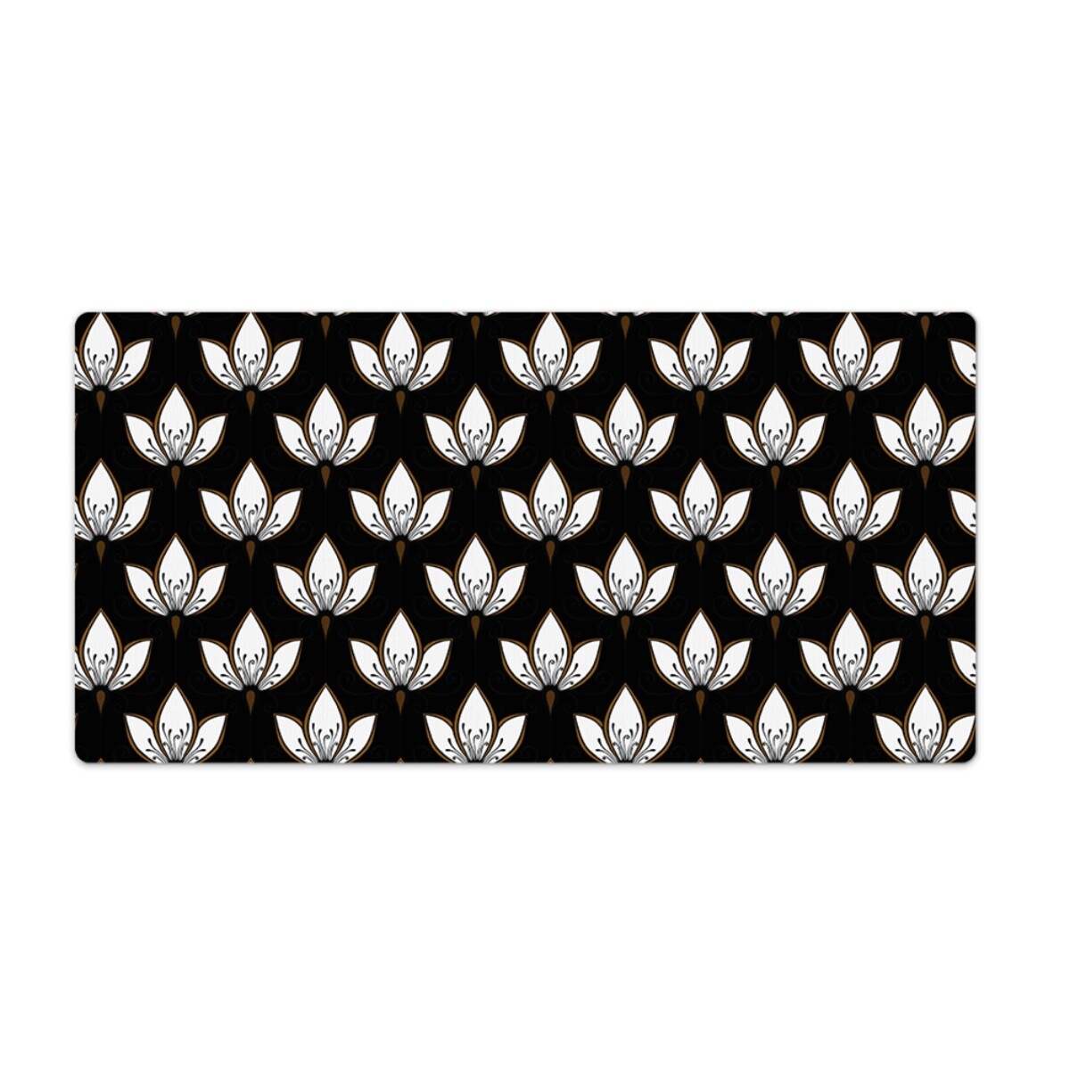 Easy Clean PC Desk Modern Table Mouse Pad Laptop Mat Elegant Lilies 90x45