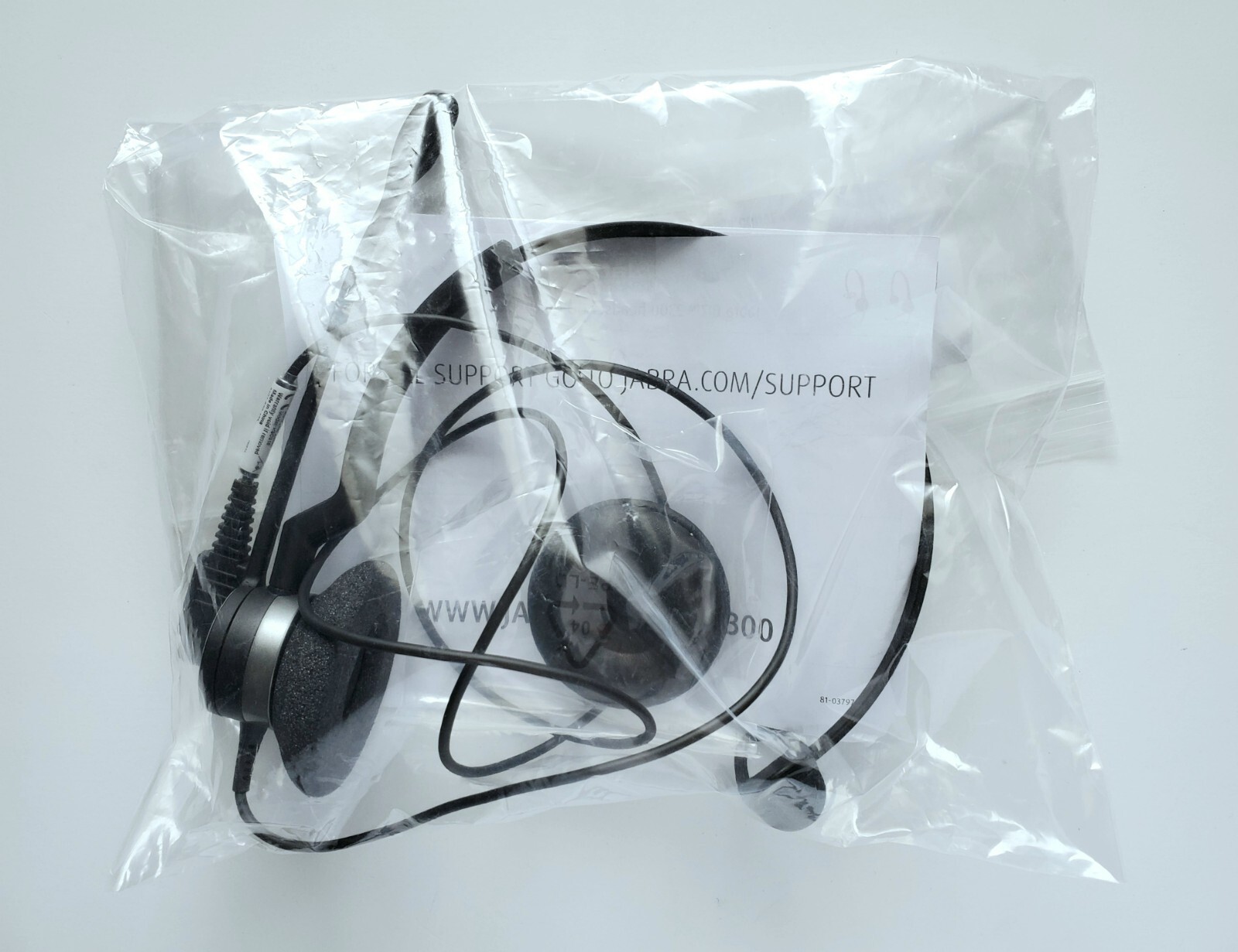 NEW Jabra BIZ 2300 QD Mono Headset 2303-820-105 Noise Cancelling On Ear HSC015
