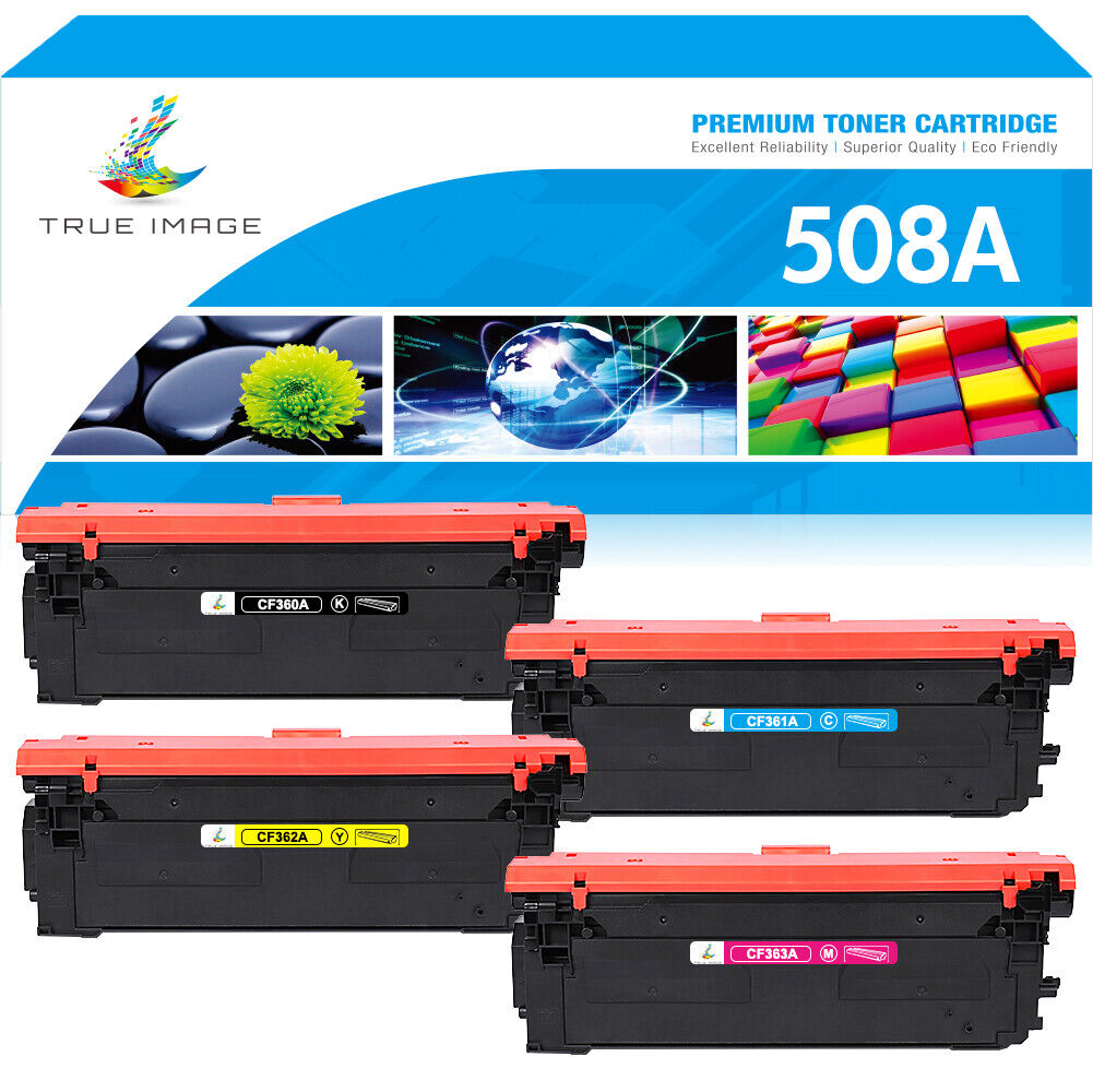 4P For HP LaserJet M552dn M553dn M553x MFP M577dn Color Toner CF360A 508A ink