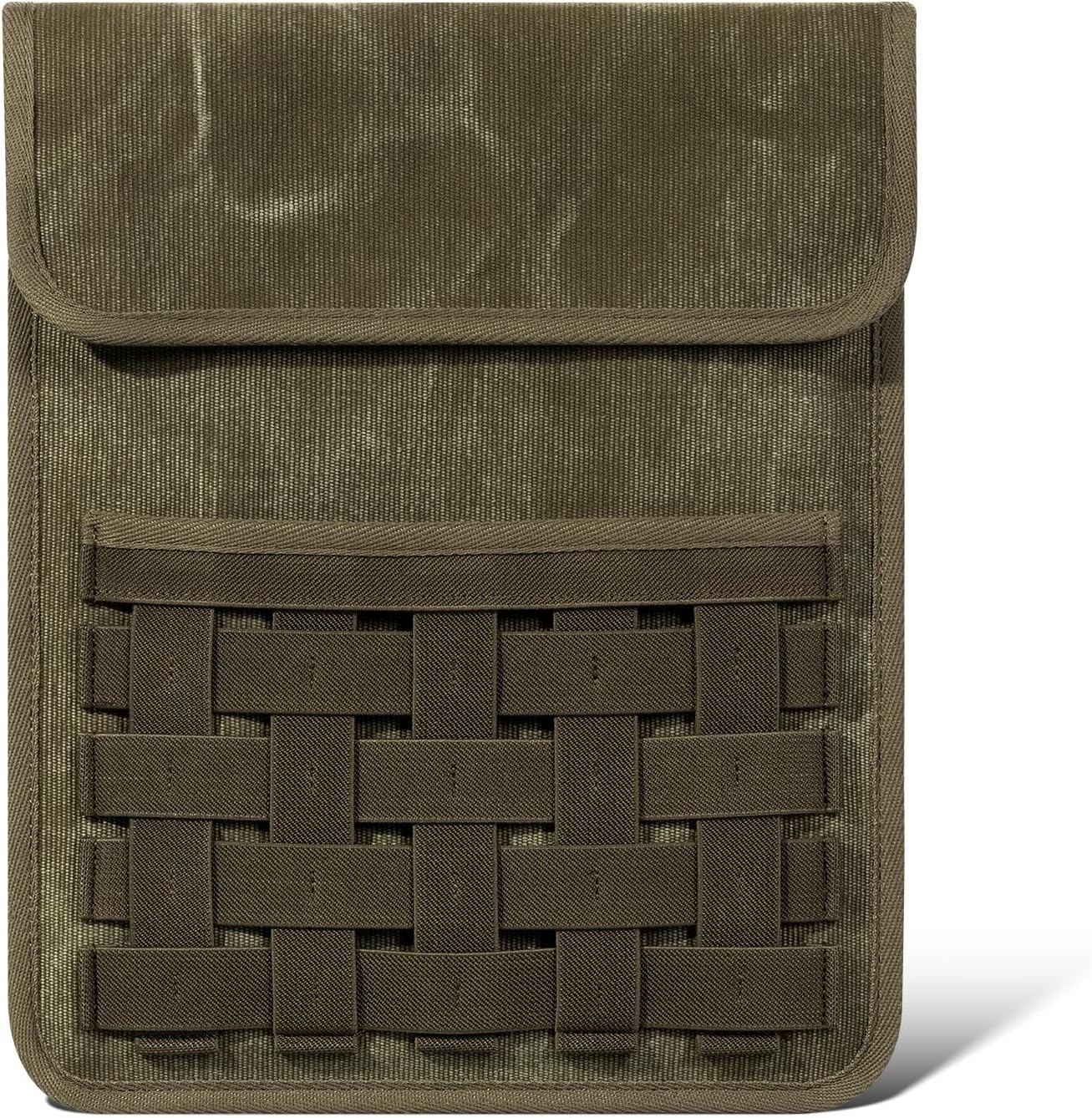 16 Inch Laptop Sleeve, Tablet Bag with Accessory Pocket, Army Green for MacBook