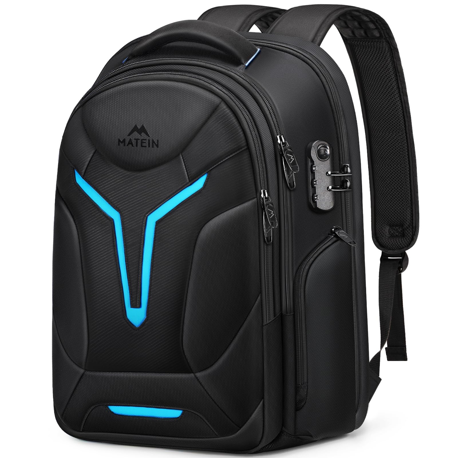 MATEIN 18 inch Gaming Backpack with Thick Padded Laptop 18.4 Inch, Black