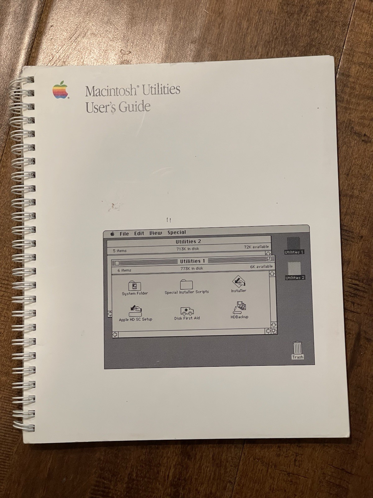 Apple Computer Macintosh Utilities User's Guide Manual 030-3418-A Vintage 1988