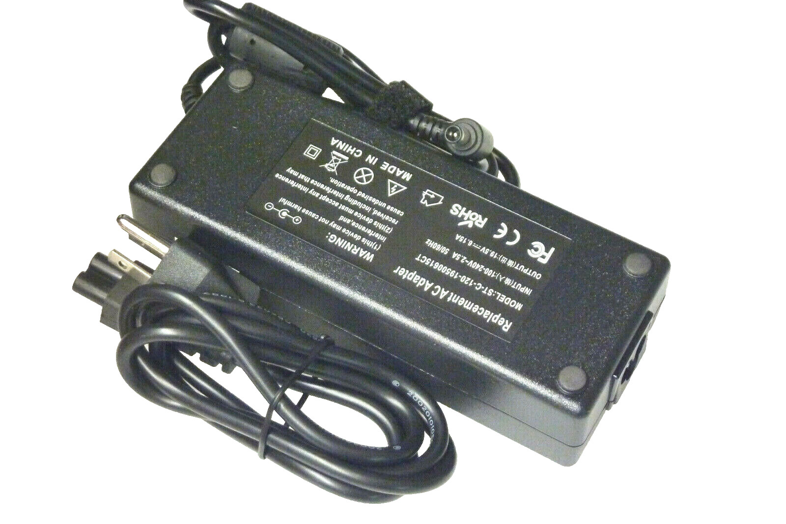 AC Adapter For LG UltraGear 45GR65DC-B 27GN95R Gaming Monitor Power Cord Charger