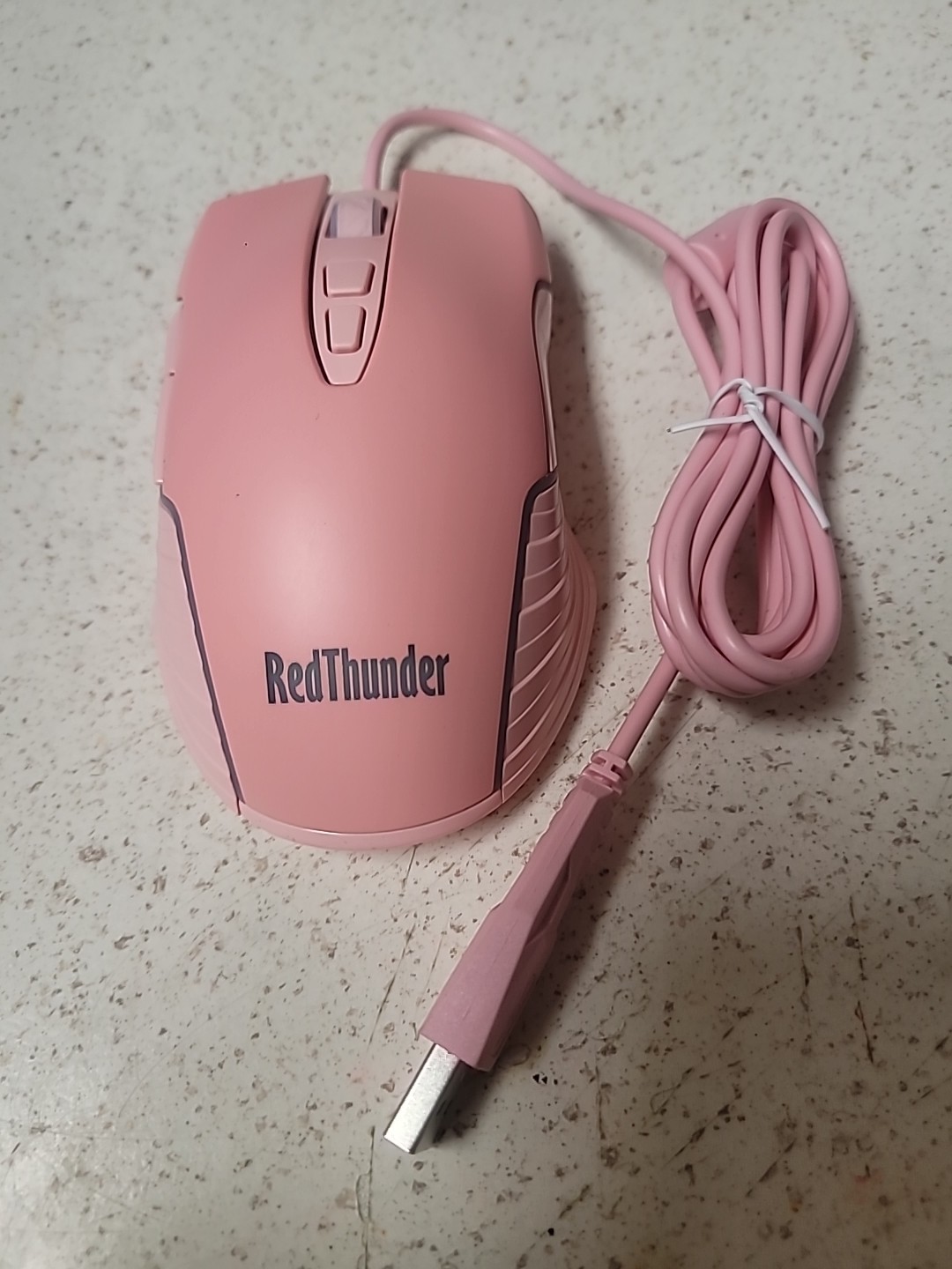Red THUNDER M10 WIRED OPTICAL GAMING MOUSE