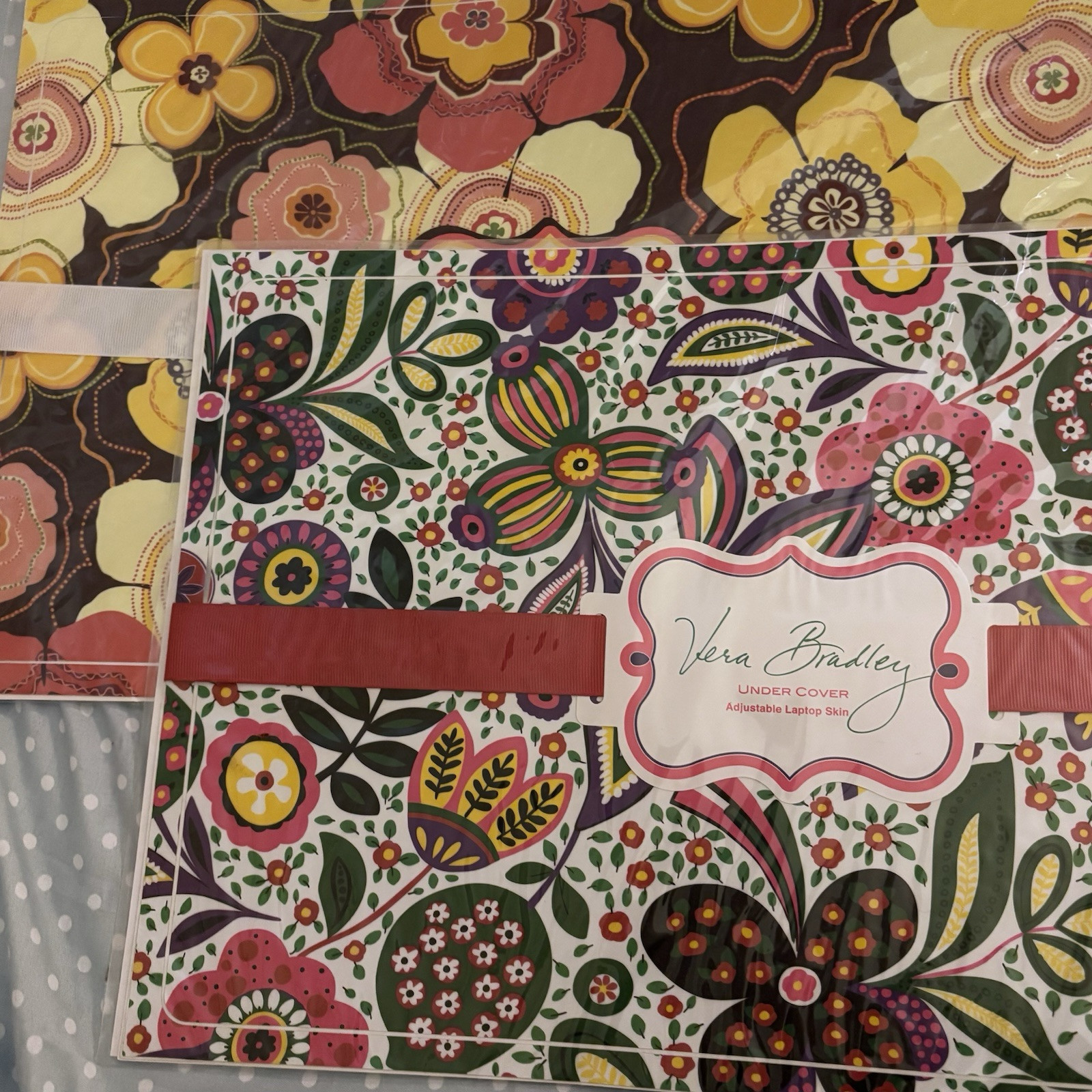 Vera Bradley Under Cover laptop skin BUTTERCUP & VIVA LA VERA Bundle