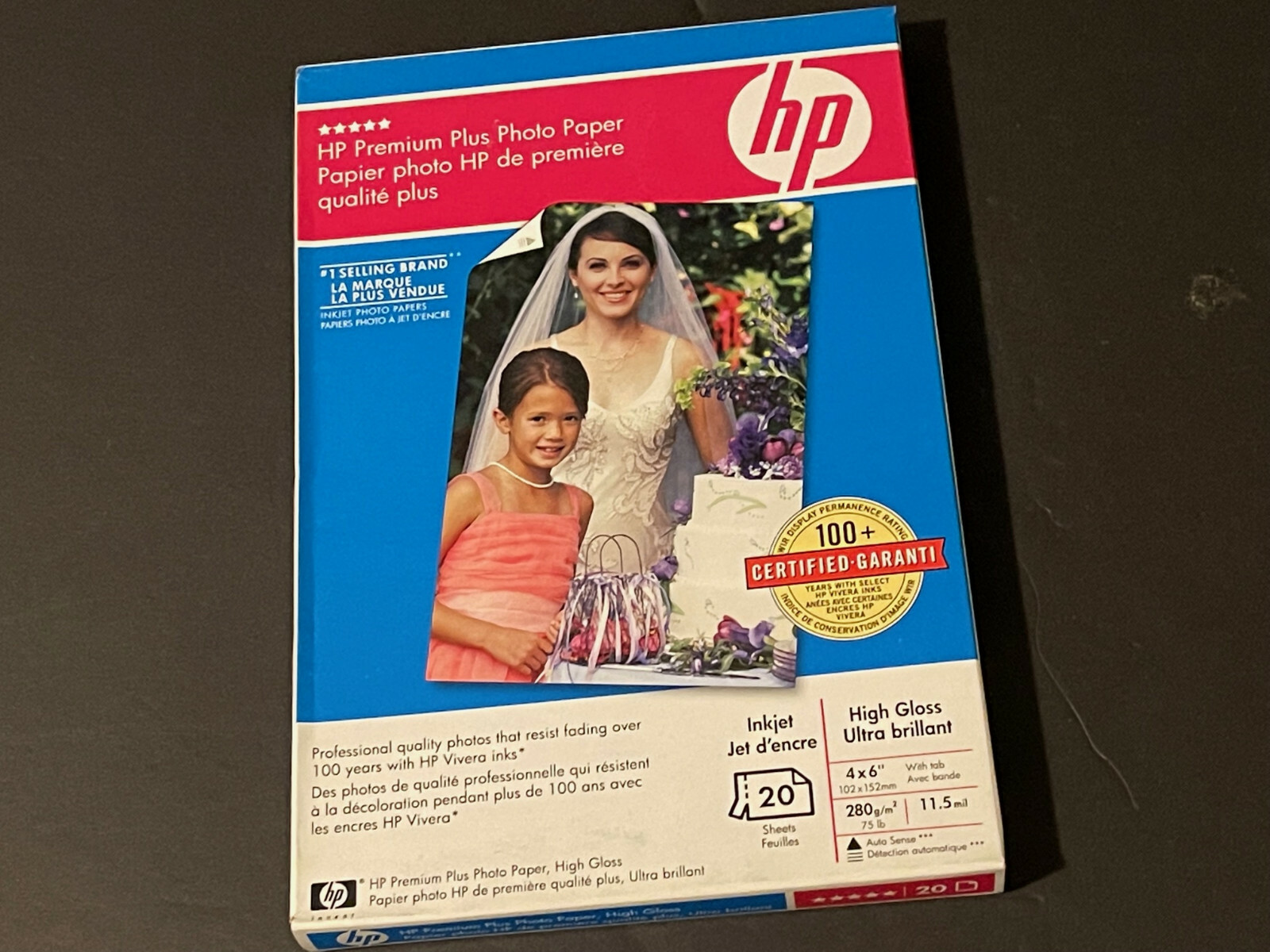 Q1977AC HP PREMIUM Photo Paper 4 X 6 20 Sheets/BOX NEW 360 Sheets LOT 18 BOXES