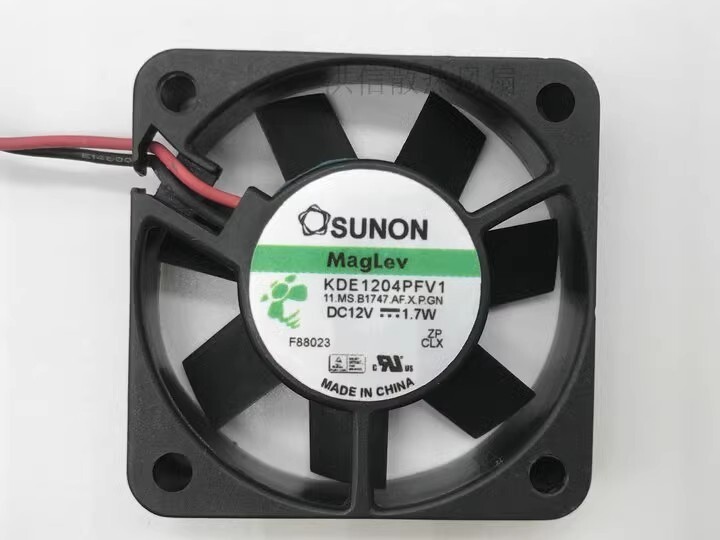 SUNON KDE1204PFV1 4010 DC12V 1.7W 40*10MM 2-Wire Cooling Fan