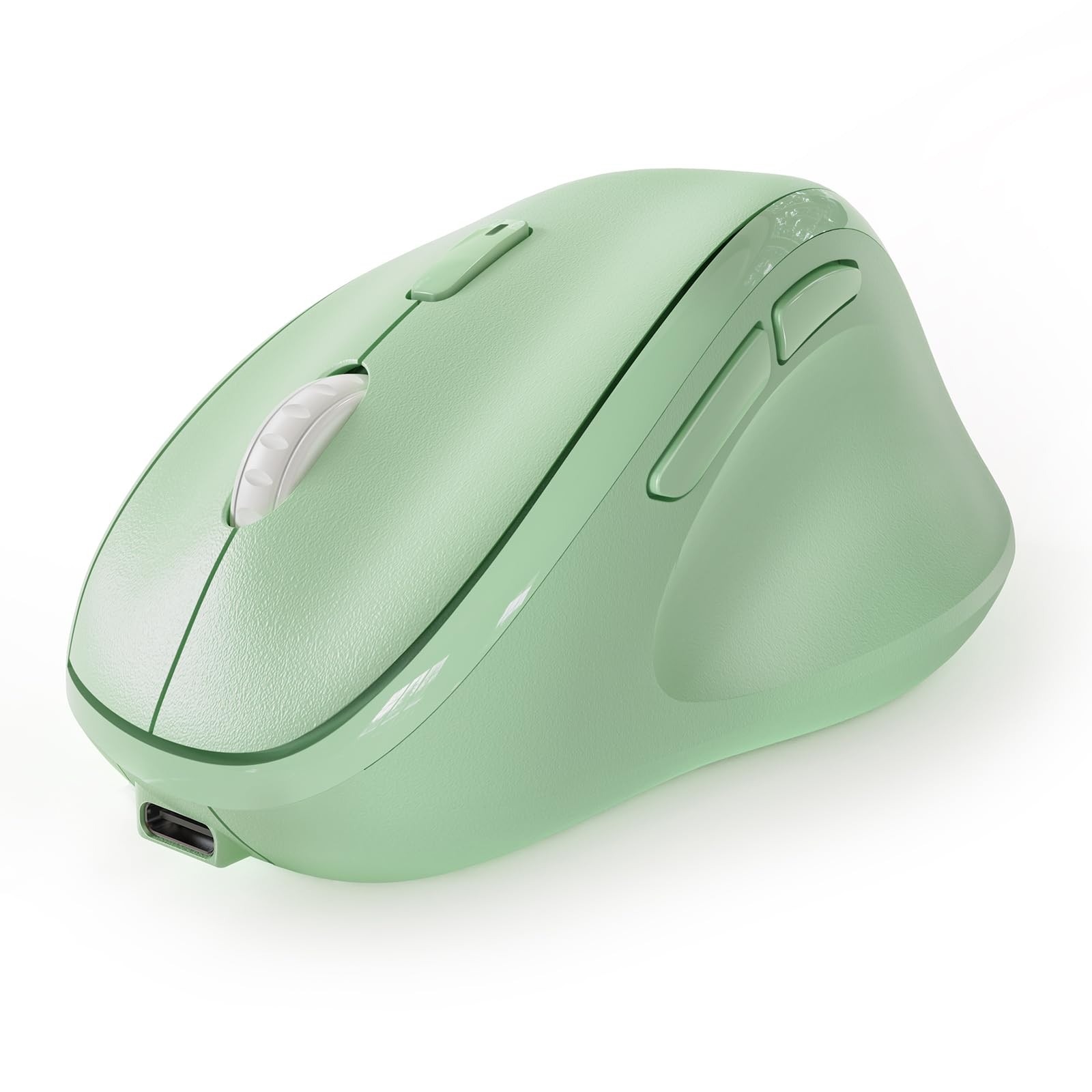 Micropack Ergonomic Vertical Bluetooth Wireless Mouse Rechargeable Silent Green