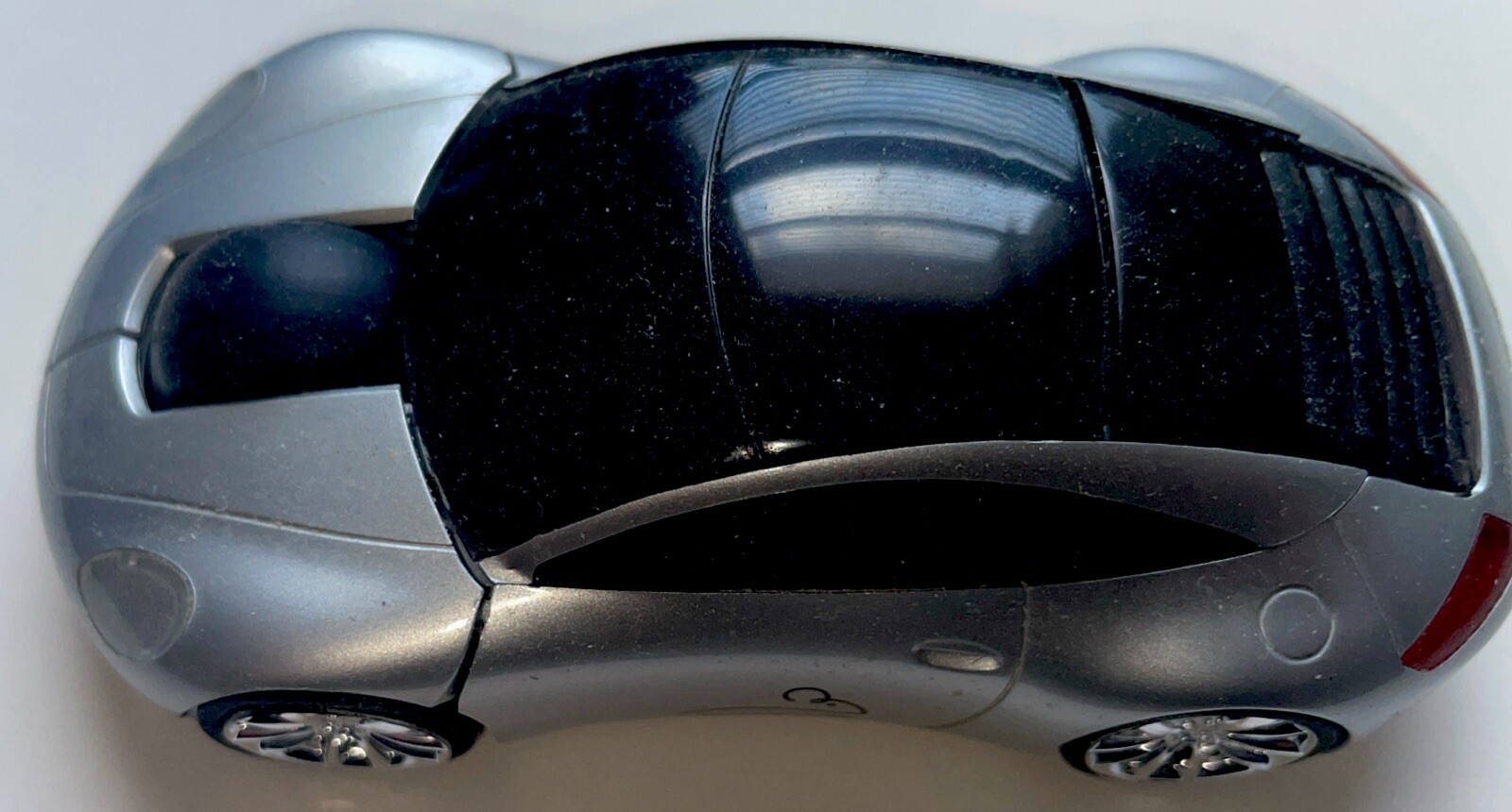Car Mouse Wireless Mouse Cool Sport Car Mouse for Computer Laptop 2.4GHz, Silver