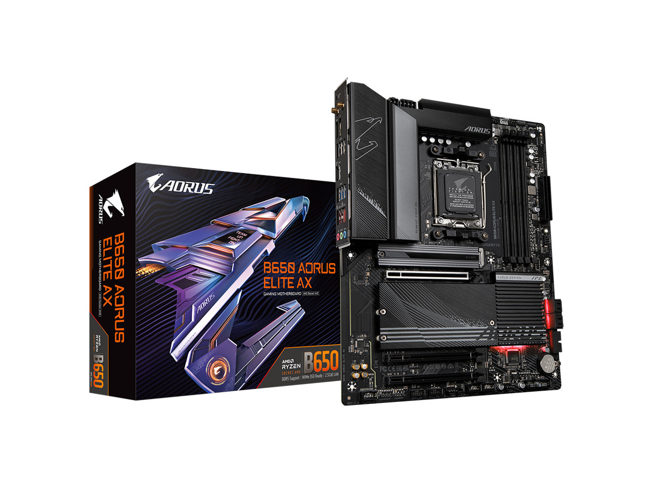 GIGABYTE B650 AORUS ELITE AX AM5 LGA 1718 AMD B650 ATX Motherboard DDR5
