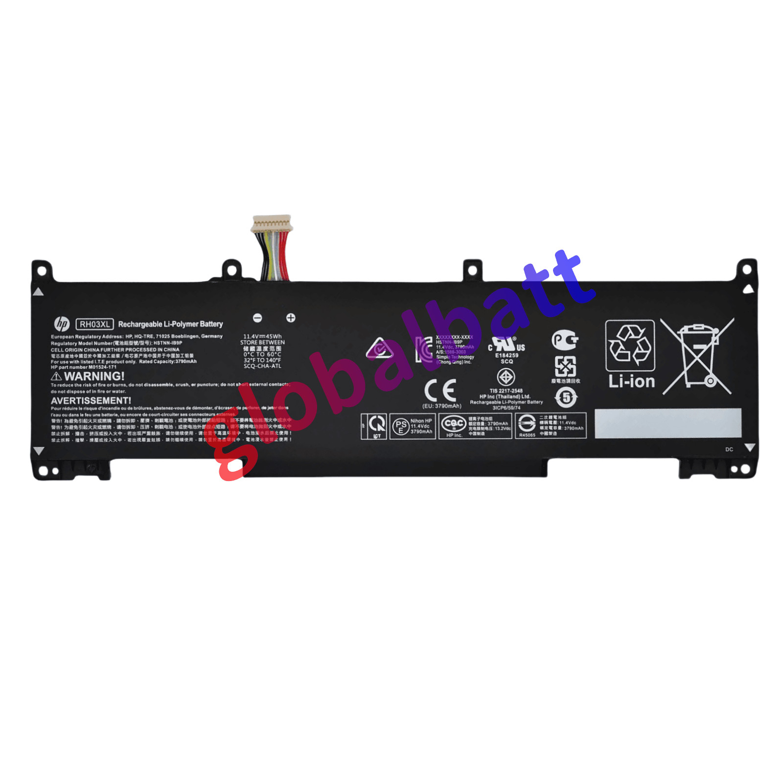 Original RH03XL Battery for HP ProBook 430 440 450 650 G8 HSTNN-IB9Q M01524-2B1