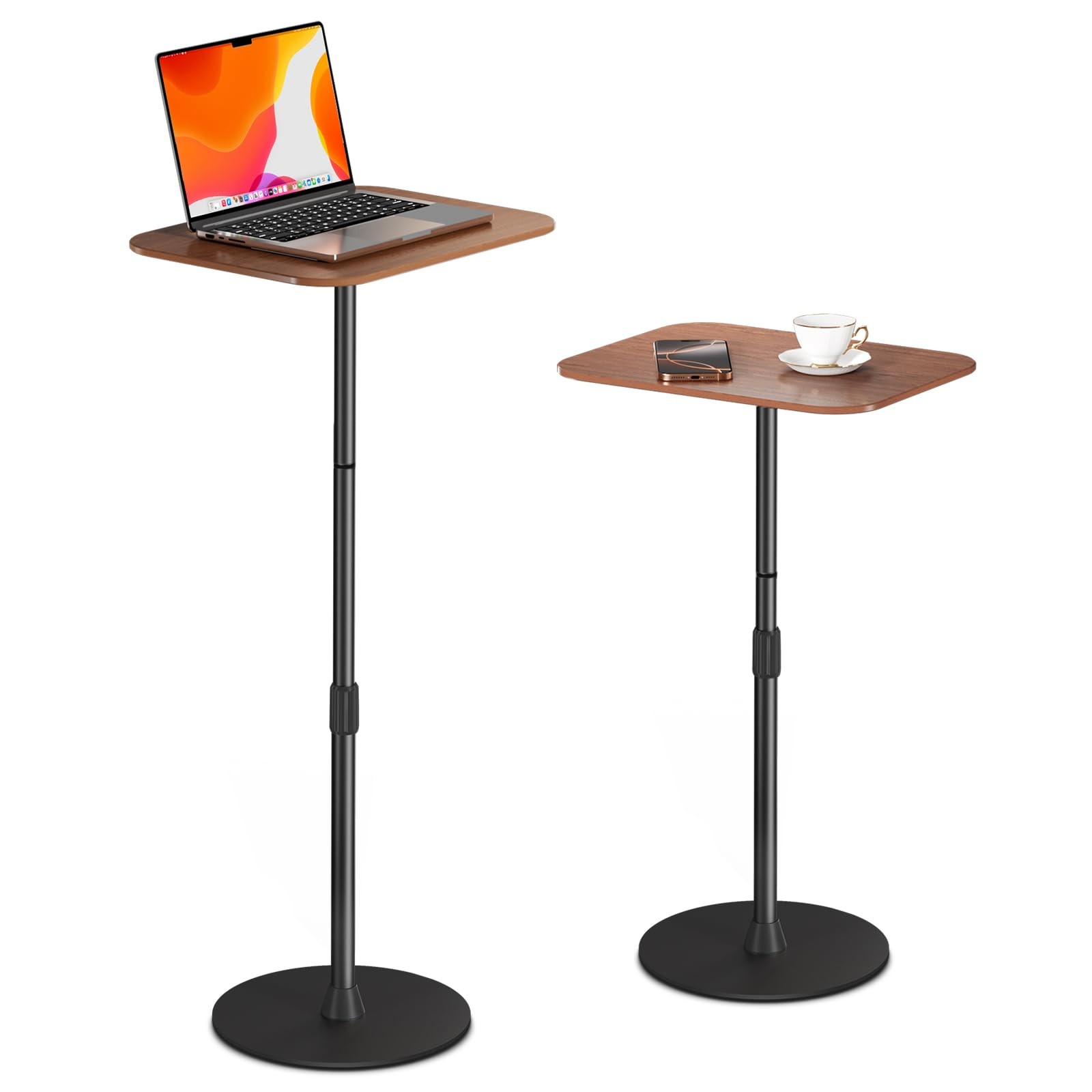 Adjustable Laptop Floor Stand & Portable Standing Desk - Height Adjustable Mo...