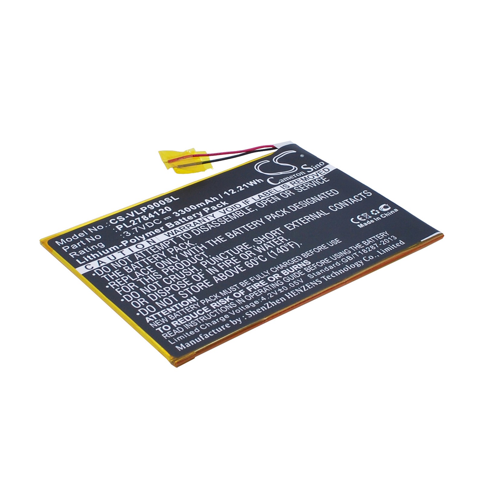 Battery for Visual Land ME-9Q Prestige Elite 9Q 9" PL2784120 Tablet CS-VLP900SL
