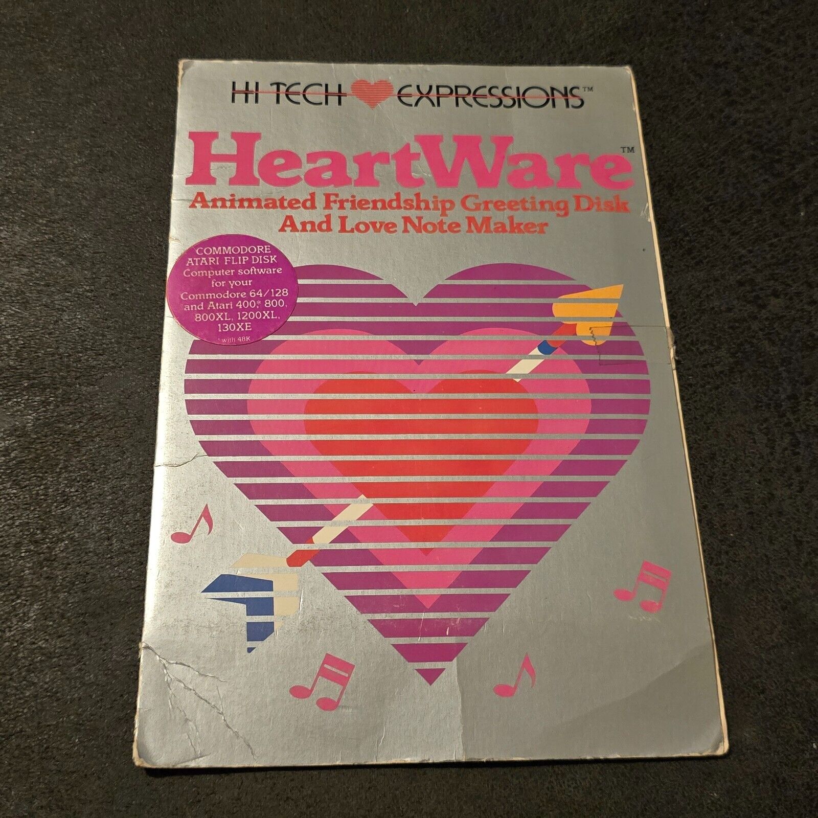 Heartware Note Maker by Hi Tech Expressions 1986 Atari Commodore Love Note Maker