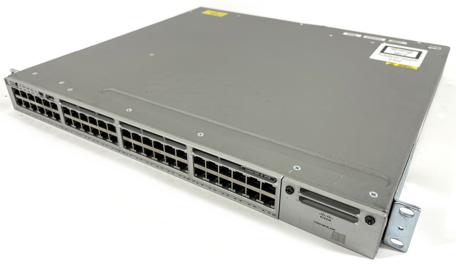 Cisco WS-C3850-48U-S 48-Port Gigabit UPoE Switch 1x PWR-C1-715WAC - See Desc