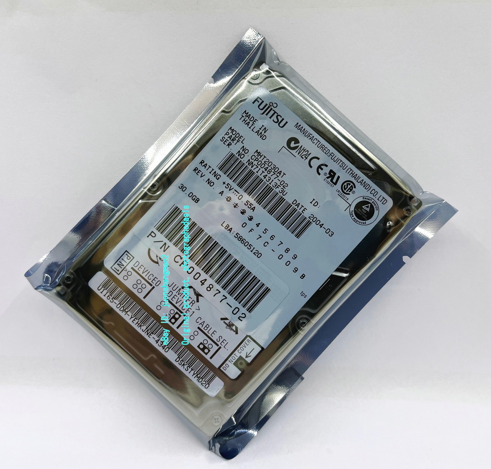 Fujitsu 30GB MHT2030AT IDE 2.5-inch Laptop Hard Drive