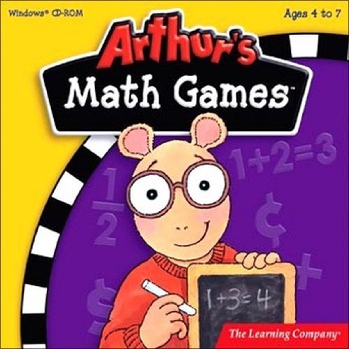 Arthur's Math Games Edutainment Packed Ages 4-7 The Learning Company New Sealed
