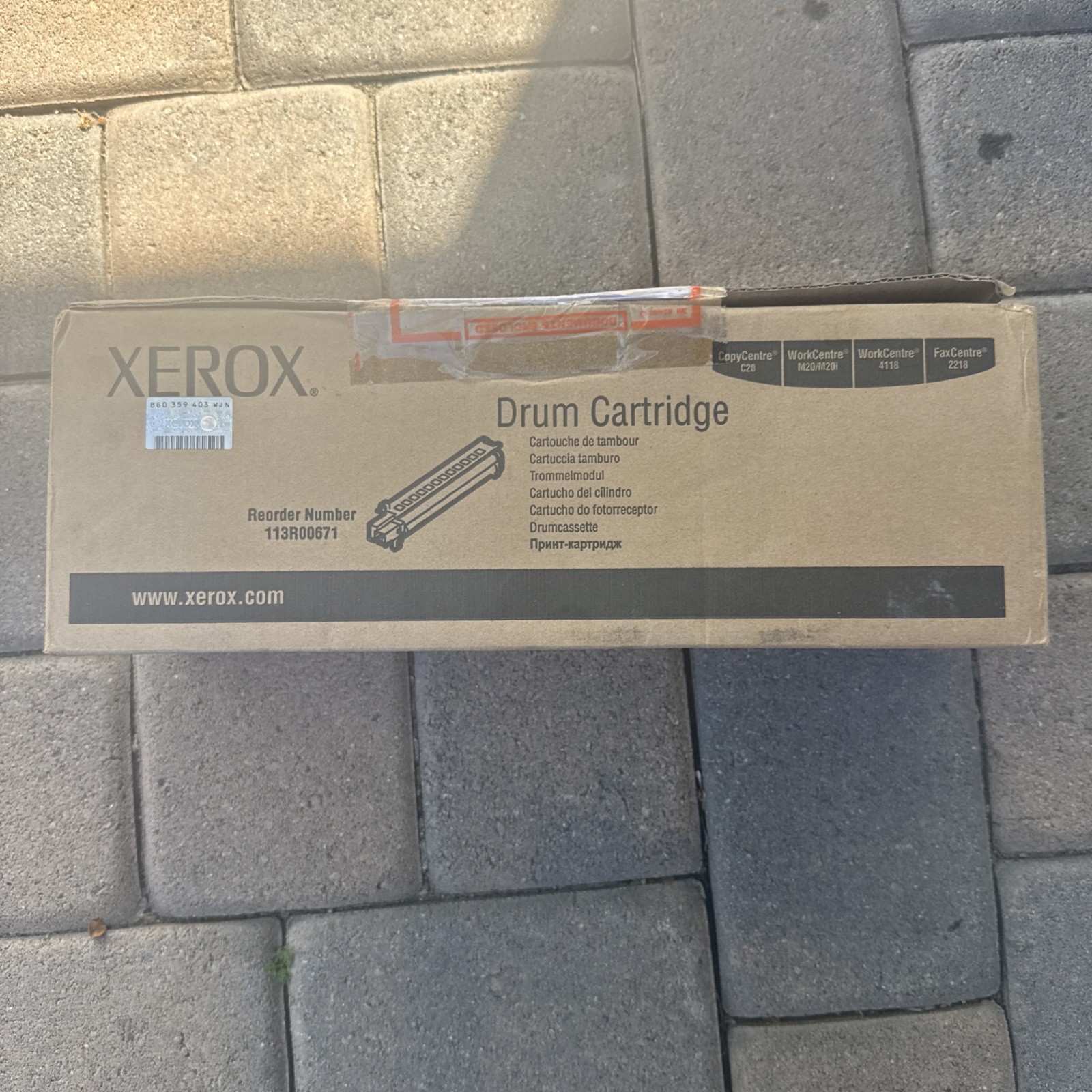 Genuine Xerox 113R00671 (113R671) Black Drum - NEW SEALED