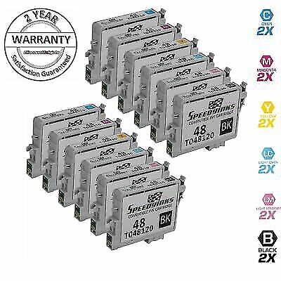 12p T048 Reman BLK/COLOR Ink Print Cartridges for Epson