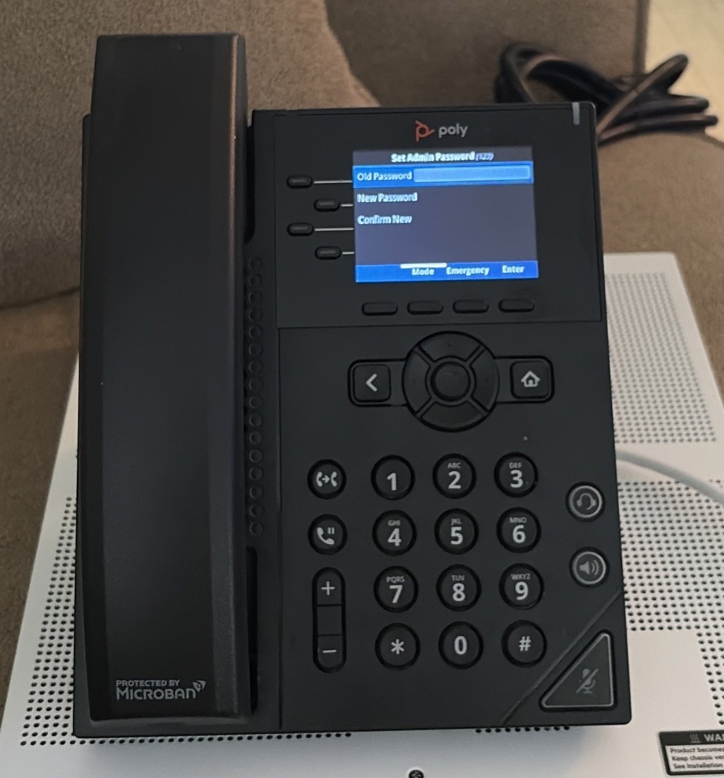 Polycom Poly VVX 250 Business IP Phones (2201-48820-001) Factory Reset