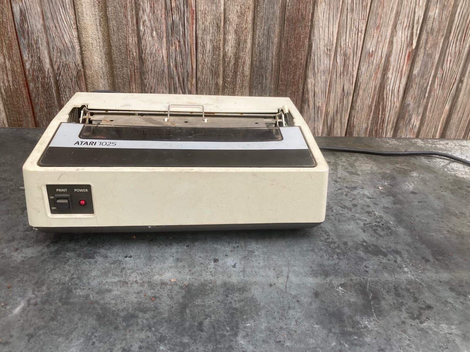 Vintage 1982 Atari 1025 Dot Matrix Printer - Powers On Untested
