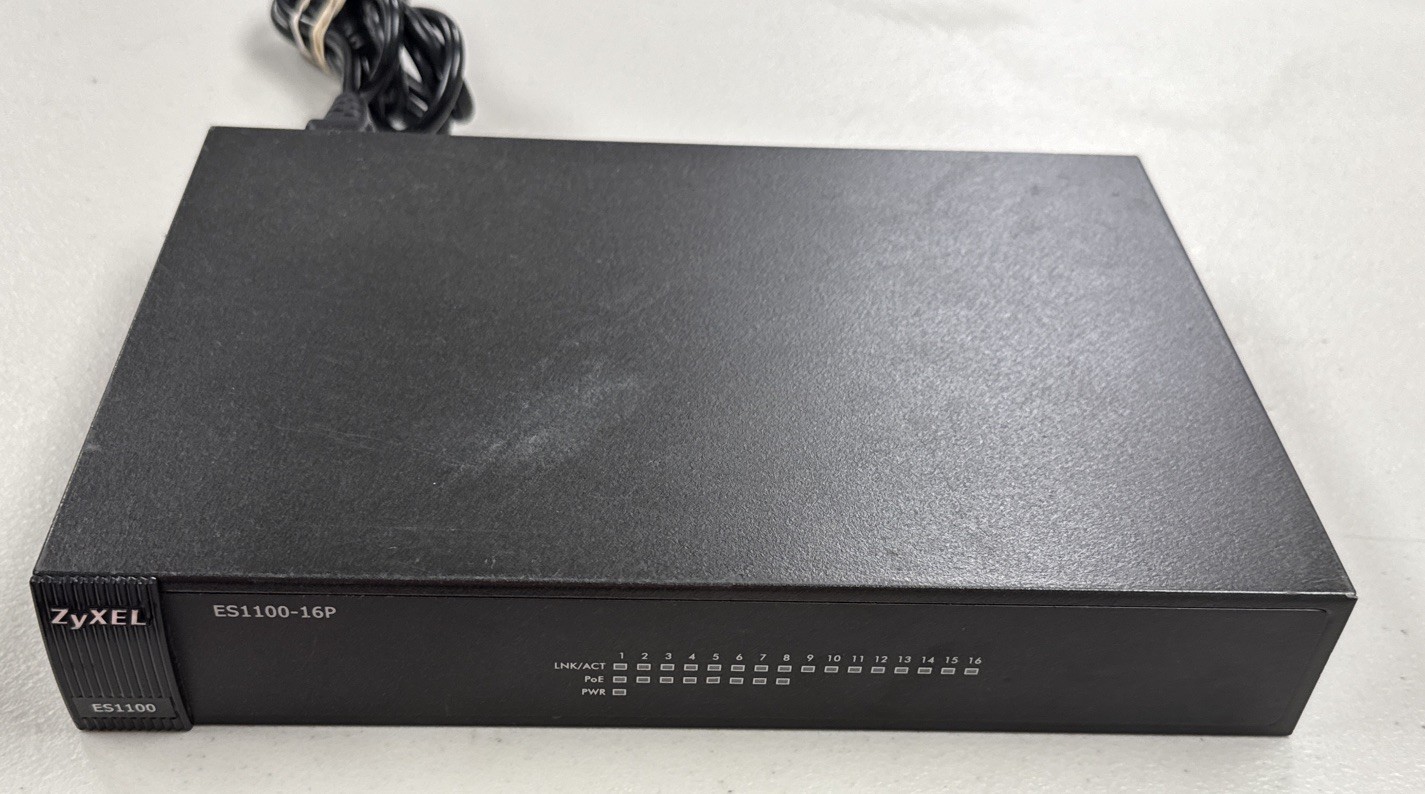 Zyxel ES1100-16 Gigabit Ethernet Switch 16 Port Unmanaged Network Switch