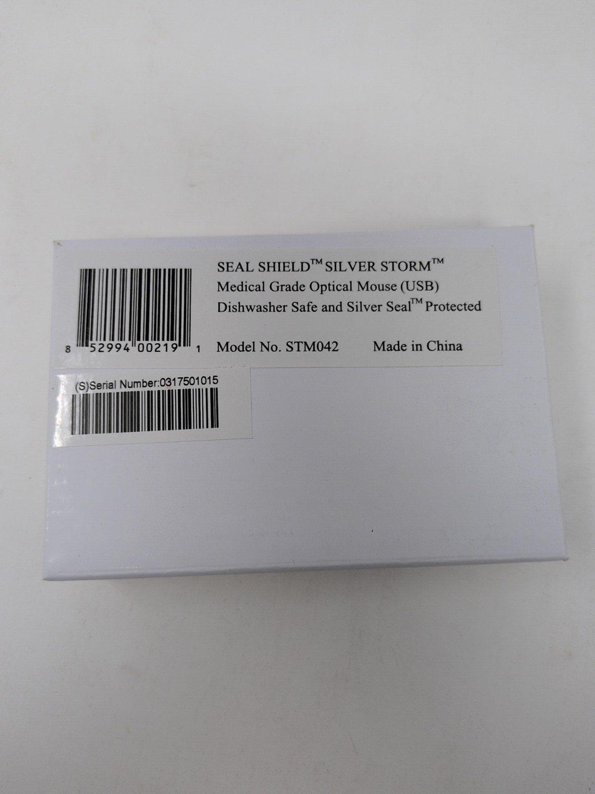 Seal Shield SM7 Silver Storm Optical Mouse Medical Grade USB, Black STM042 - NEW