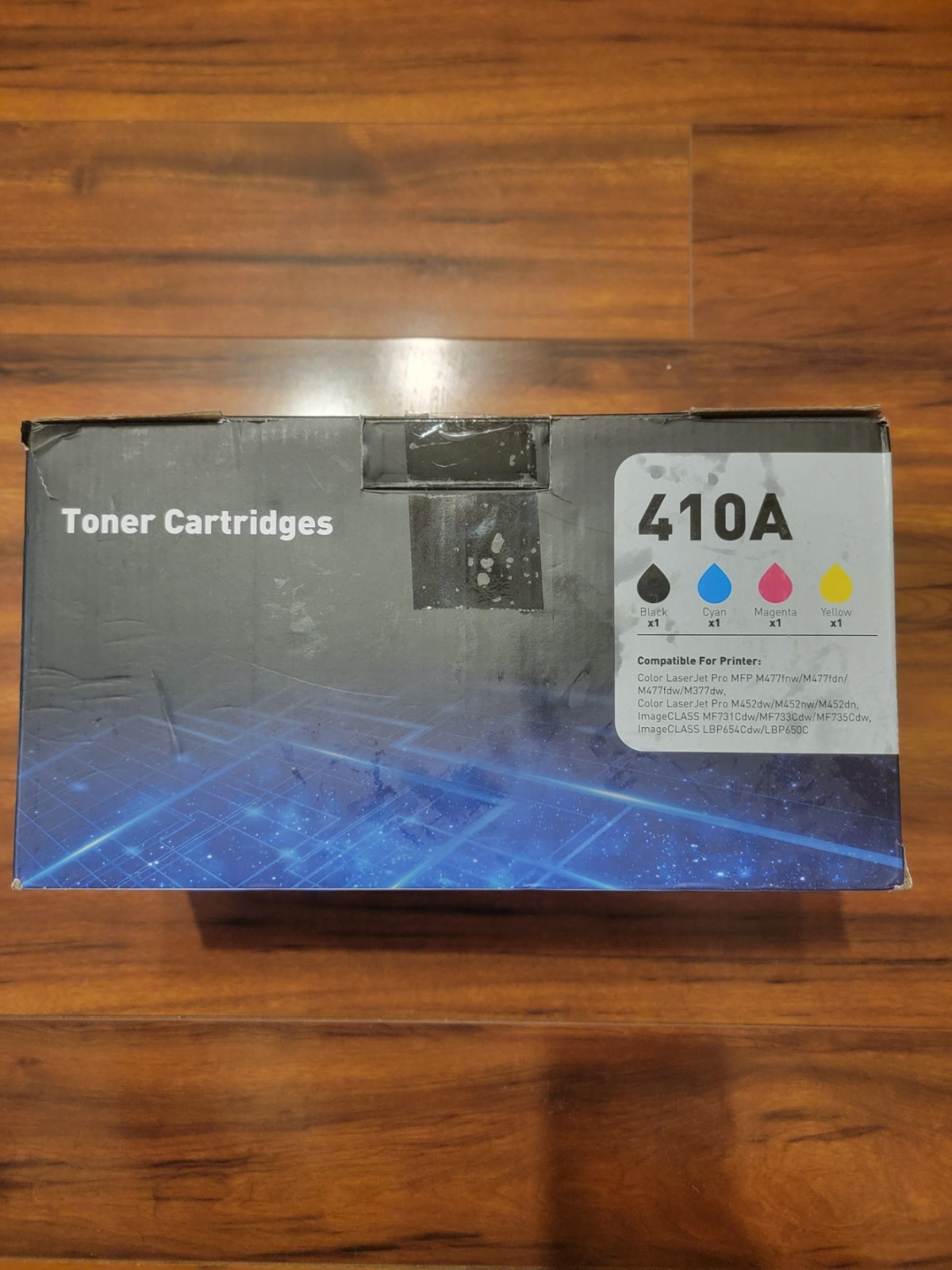 4-Pack 410A Toner Cartridges for HP Color LaserJet Pro M452 (Blue Missing)