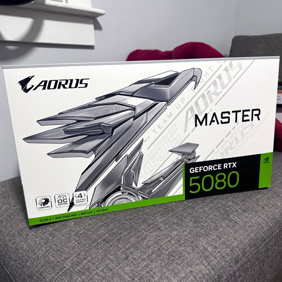AORUS Master Ice NVIDIA GeForce RTX 5080 16GB GDDR7 Triple Fan Graphics Card