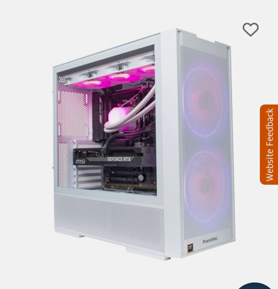 PowerSpec G762 Gaming PC Ryzen 7 4.7GHz RTX 5080 64GB 2TB SSD W11H #REDUCED#