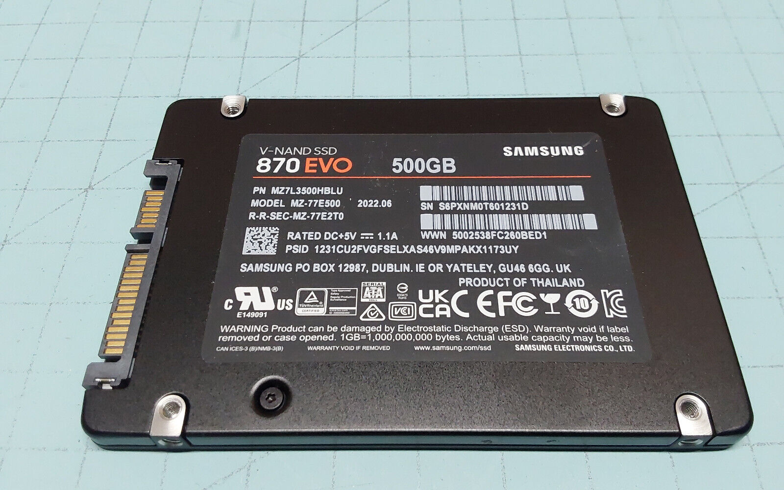 Samsung 870 Evo 500GB 2.5