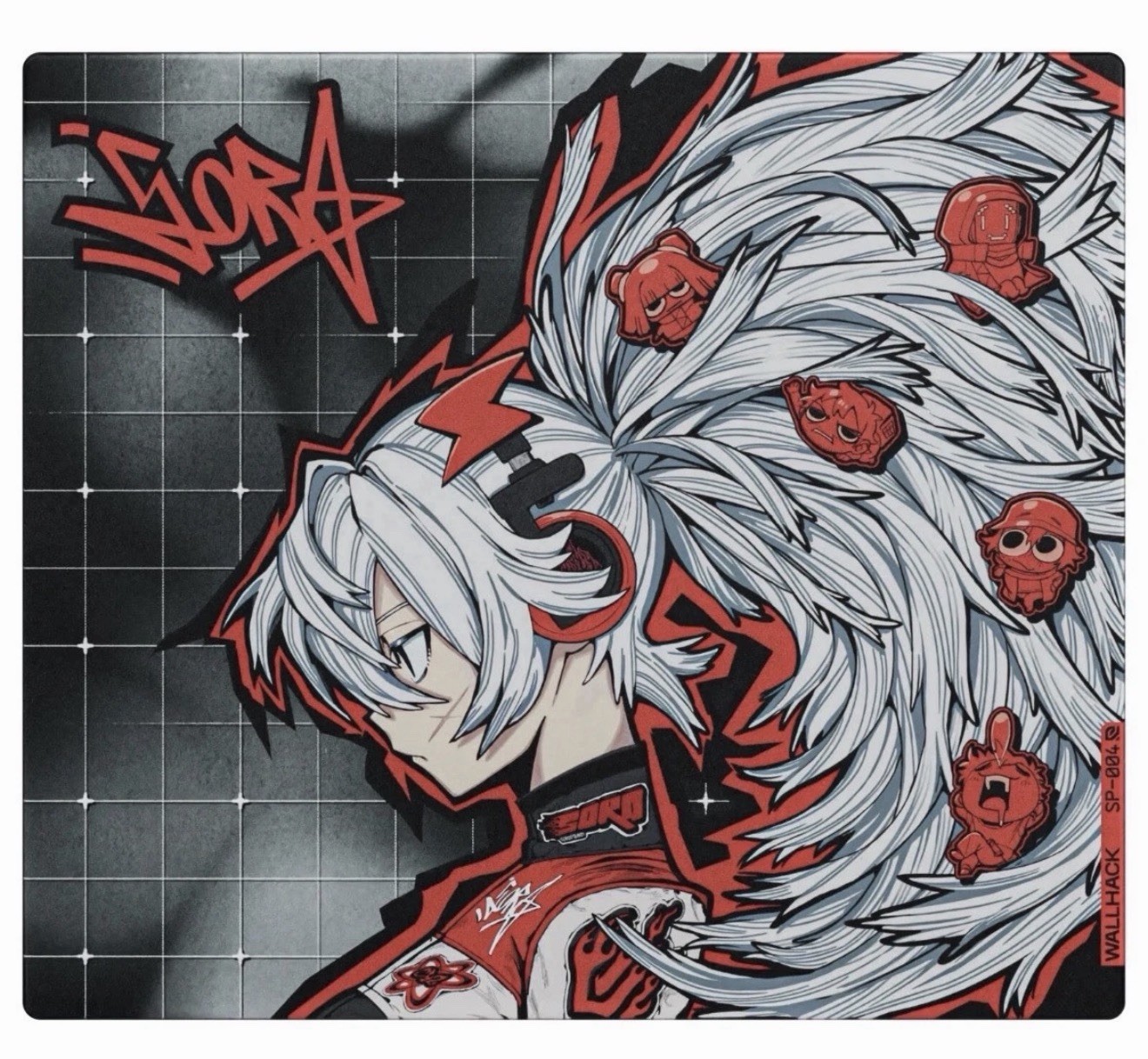 Wallhack SP-004 Drift Sora Glass Mouse Pad Limited Edition