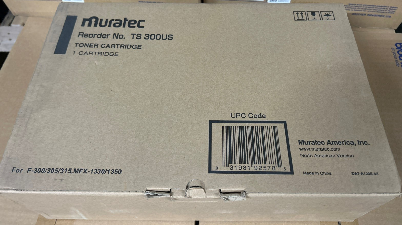 Genuine Muratec TS300 ( TS300M / TS300US ) Black Toner for F300/F305/MFX-1330