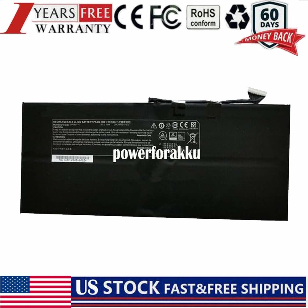 Replacement L140BAT-4 Battery for L140CU L141CU L140MU L141MU L140BAT-4 6-87-L