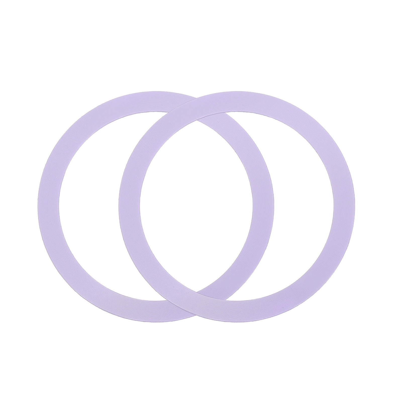 2 Pcs Purple Magnetic Adapter Ring Universal Wireless Charger Conversion Kit