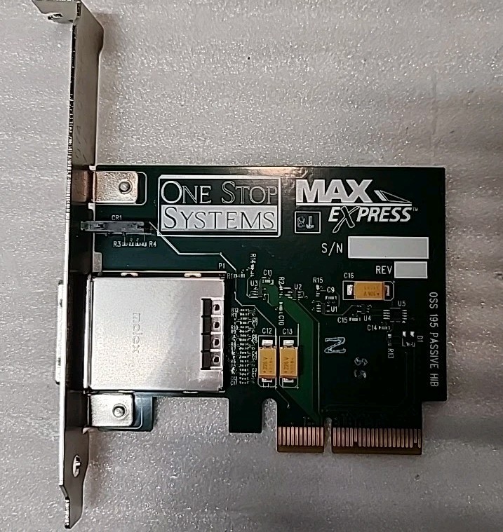 ONE STOP SYSTEMS MAX EXPRESS OSS PCIE-HIB2-X4-P-2128 REV A 25-078-195-A FREE S/H
