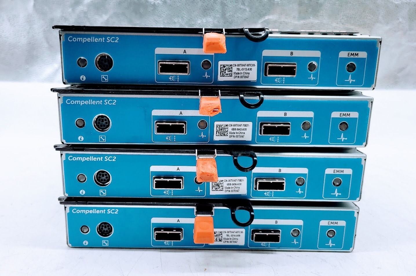Lot of 4 Dell PowerVault MD12 Series 6Gb SAS EMM Controller E09M E09M005