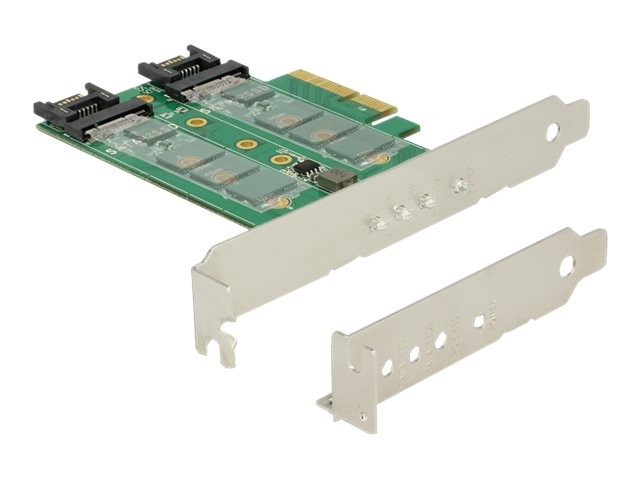 Delock PCI Express Card > 3 x M.2 Slot Memory Controller - SATA 89518