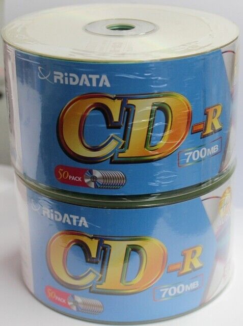 100 Pack RiDATA Audio CD-R 40X 700MB