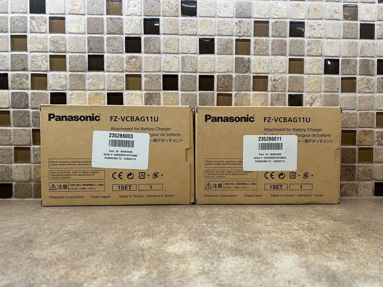Lot of 2 Panasonic Toughbook FZ-G1 FZ-VCBAG11U Battery Charger Attachment